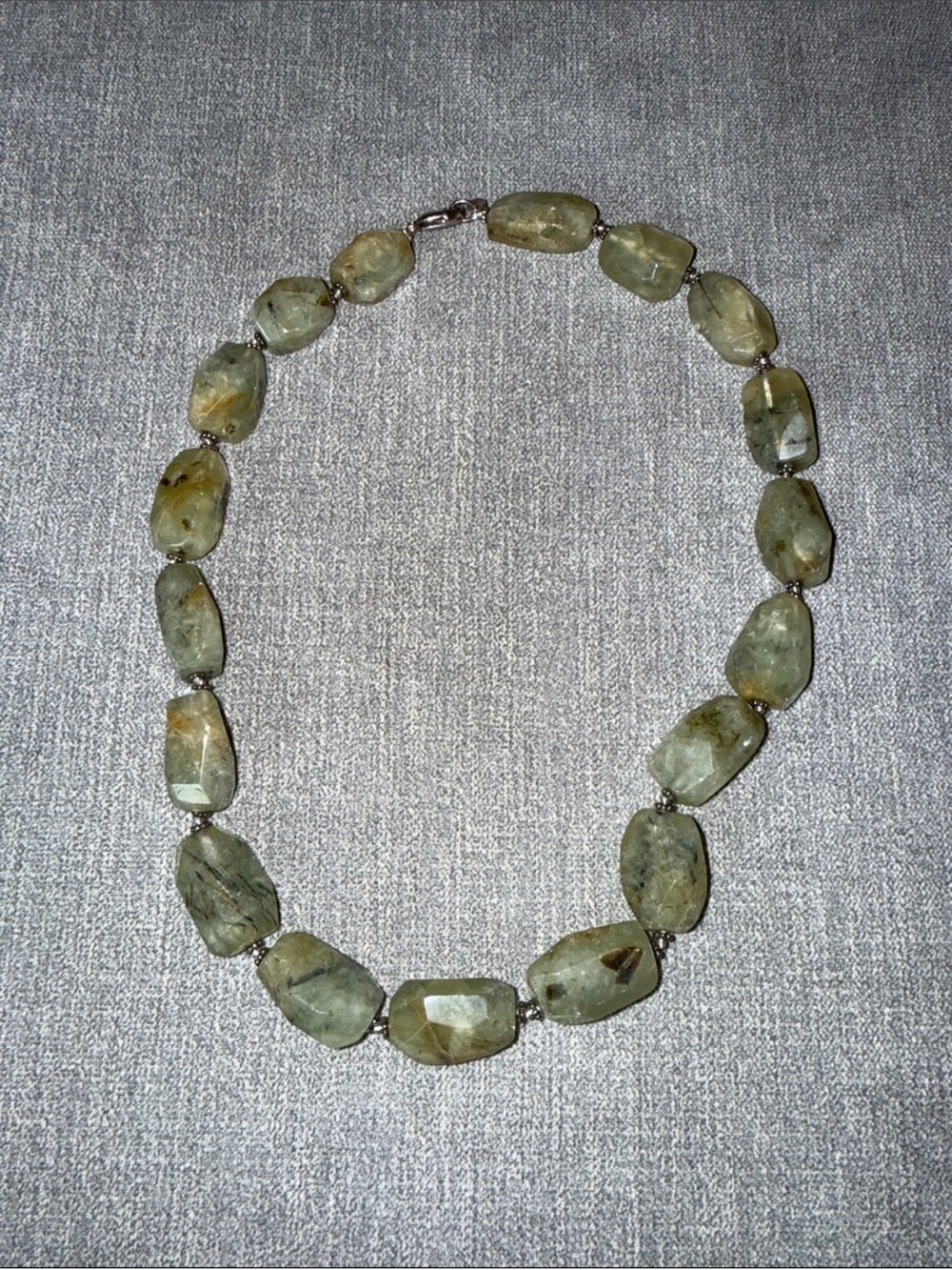 Lucas Lameth LUC825 Green Labradorite Beaded Gemstone Necklace
